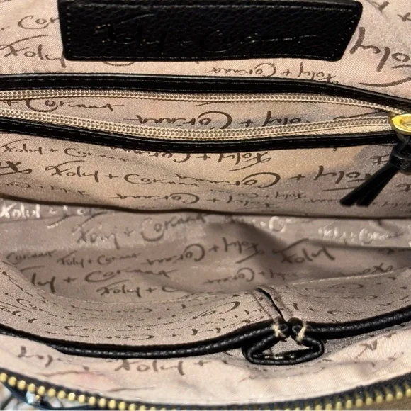 FOLEY and CORINNA Dione Black Satchel Tote Crossbody Bag